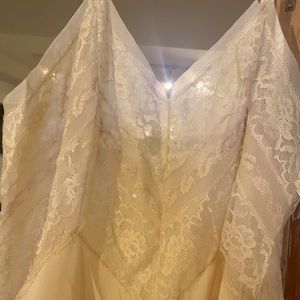 Vintage cream slip dress